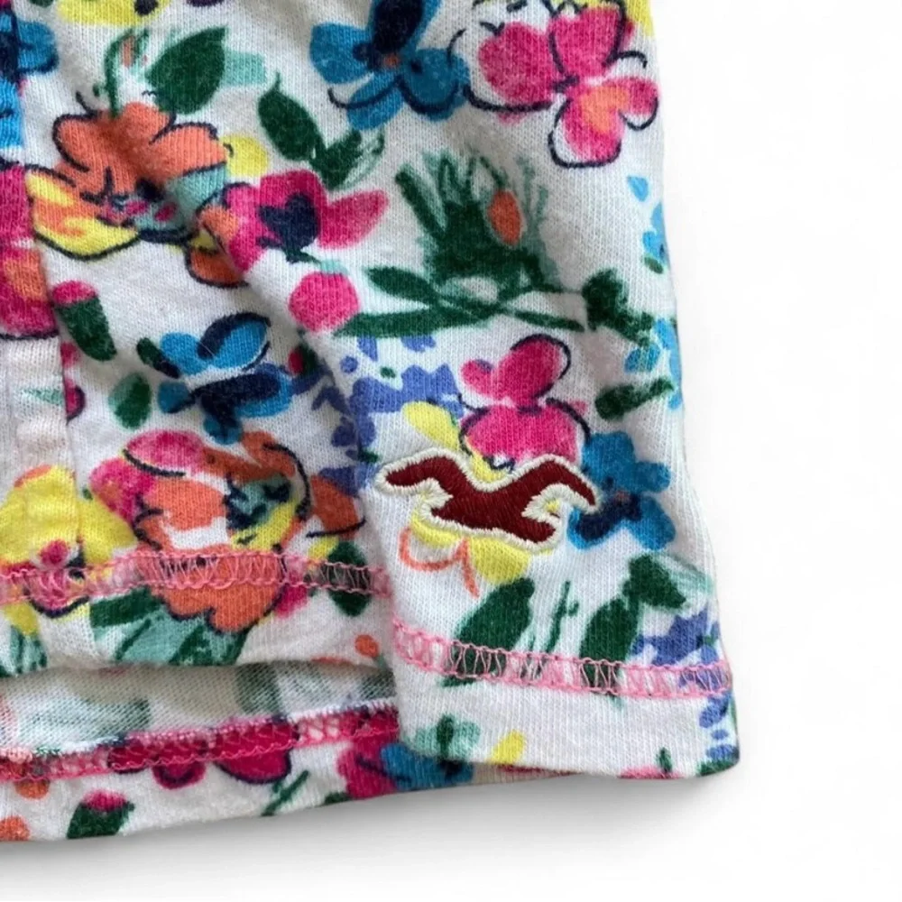 Hollister Floral Zip Up Bustier Tube Top - Pink and Yellow - Size xs - Picture 4 of 8